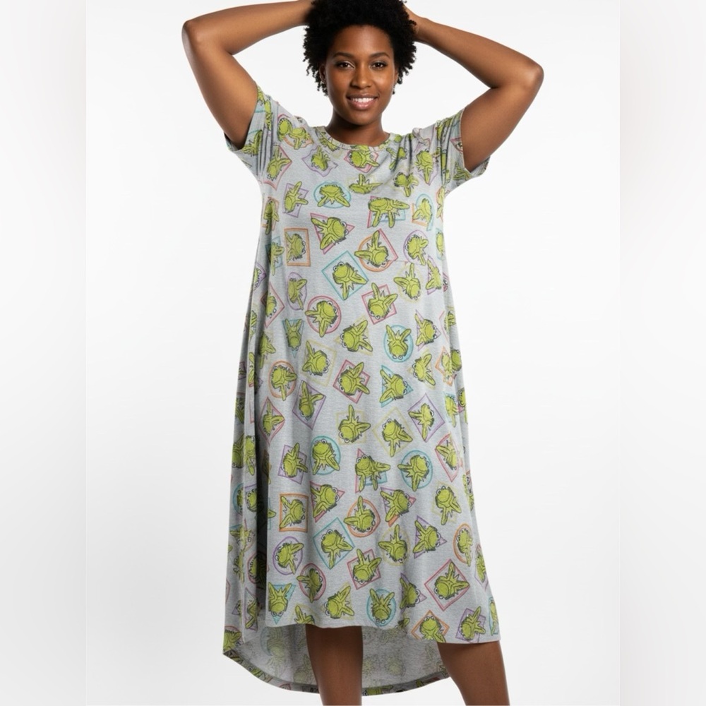 NWT 2XL DISNEY KERMIT THE FROG DRESS, Carly, high low dress, LulaRoe Carly
